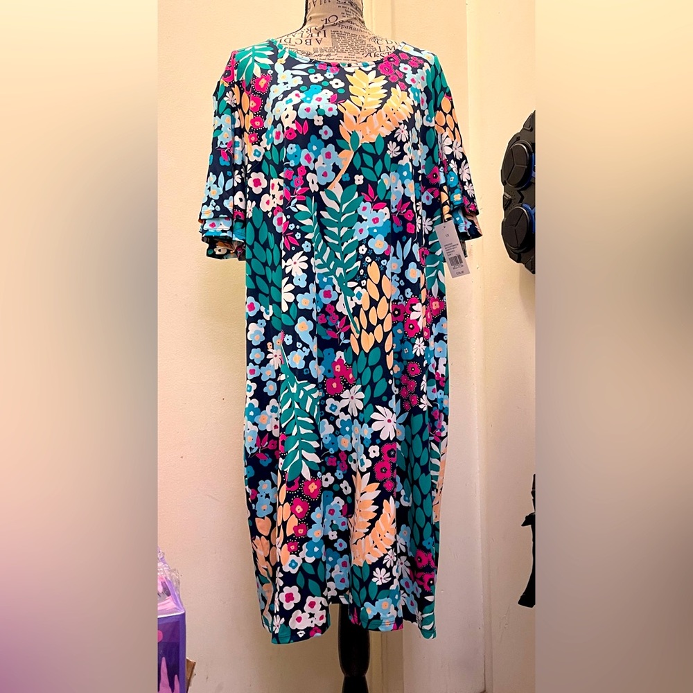 Kim Rogers Floral Midi Dress - Multicolor - Picture 2 of 6